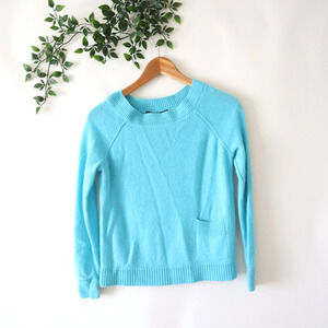 Magaschoni Women's Blue Cashmere Sweater Size XS Extra Small